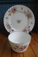 Minton china vintage Marlow salad plate & sugar bowl