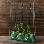 1.2 M GROW BAG TRAY FRAME TOMATO PEAS PLANTER STAND STICK HOLDER METAL SUPPORT