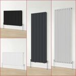 Designer Oval Column Flat Panel Vertical Horizontal Central Heating Radiator UK