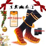 Electric Heated Socks Rechargeable 10000mAh Battery Foot Warmer W/APP Xmas Gift