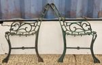 Cast Iron Pair of Bench Table Ends Ornate Designs Various Modern and Traditional