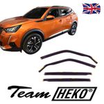 Wind Deflectors Fits Peugeot 2008 / 2008E 2019-Up 4-Pcs Set Tinted Heko