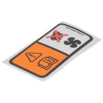 Genuine Ford Radiator Fan Warning Decal 4093969