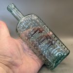 SMALL VICTORIAN POISON BOTTLE EMBOSSED AMMONIA CAUTION POISONOUS NOT TO BE TAKEN