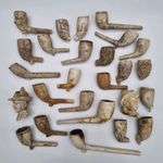 Victorian Clay Tobacco Pipe Bowls Job Lot Excavation Dump Finds 26 Smoking Pipes