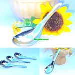 Soup Spoon Thick Stainless Steel Soup Broth Cereal Stew Spoons Deep Soup Spoons