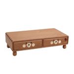Monitor Riser with Drawers Storage Furniture Ergonomic for Home Office, Students
