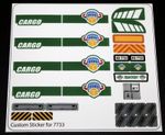 Replacement Custom Decal for 7733 Replacement Sticker Sheet
