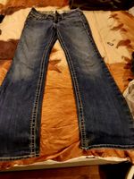 Ariat Women's Blue Bootcut Denim Jeans, Size 28R, Mid-Rise, Stretch Western