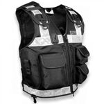  Security Black One Size Fits All Utility Tactical Vest(Black Security Patches)