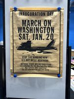 Original Poster March On Washington Inauguration Day Sat. Jan. 20 New York City