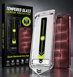 iPhone 18 Pro Max Screen Protector Tempered Glass 9H 3 Pack Easy Install Kit