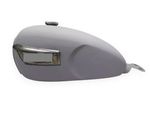 Fit For Triumph Bonneville T100 (2001 - 2008) Raw Steel Gas Petrol Tank + Badges