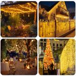20M 800 LED Icicle Xmas Fairy String Lights 8 Effect Remote Outdoor Indoor Warm