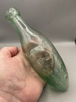 NICE 1870S TEN OUNCE TORPEDO BOTTLE HUNT SON & CO STEAM WORKS NORWICH & YARMOUTH