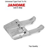Open Toe Clear Craft Applique Foot - Fits JANOME Sewing Machine Cat A 