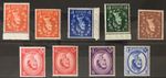 QEII 1958 Wildings Inverted Watermark Set of 9 SG570wi - SG576awi MNH