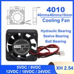 4010 Fan 40mm X 40mm X 10mm Brushless Cooling Fan Cooler Silent 5v 9v 12v 24v DC