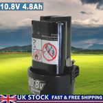 10.8V for Makita BL1013 Li-ion Battery BL1014 194550-6 194551 LCT203 4.8AH