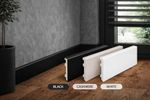 80 mm x 15 mm x 2200 mm Length – PVC Skirting Board -White / Black / Cashmere