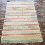 Vintage Handmade Traditional Lovely Stripped Kilim Floor Rug Carpet 234x160 cm