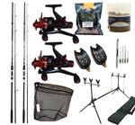 Ultimate TWIN Carp Fishing Bundle 2 x Rods 2 x Reels Rod Pod Net & Carp Tackle