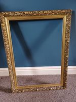 Antique French Style Gold Gilt Coloured Wooden Frame Only.