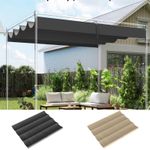 3.92 x 3.5 m Retractable Pergola Canopy Only for 4 x 3 m Pergola