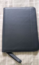 A4 Black Case Folder For Straight Cut Throat Razor Or Similar Purposes