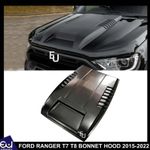 FOR FORD RANGER T7 T8 2015-22 MATTE BLACK BONNET HOOD SCOOP VENT WILDTRAK RAPTOR