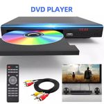 Multi‑Region DVD Player TV, Supports CD VCD RW Disc, USB Jack & Remote Control