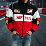 Unisex Adults Ferrari Racing Jacket Vintage Style F1 Ferrari Jacket Mens Coat🎁✨