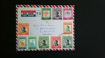 Jordan Air Mail letter to England. ref 571