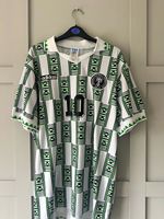 adidas Nigeria Away Shirt 1994 Okocha 10 XXL p to p - 54cm L - 77cm