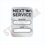 Automotive Safety 12pk STATIC CLING LABELS - OIL CHANGE MAINTENANCE
