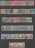 NIGERIA 1938-51 Stamps KGVI SG 49-59c shade and perf varieties Used