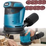 For Makita 18V Battery Brushless Orbital Sander Cordless Random Orbital Sander