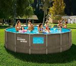 Summer Waves Crystal Vue Active Frame Round Pool 3.96m x 84cm 8,937L Pump