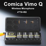 Comica Vimo Q Four-channel Wireless Lavalier Microphone System W/ Charging Case