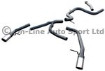 Ford S-Max 2.2 TDCi (2006-2010) Silencer Delete SPORTEX Exhaust System - Dual 3"