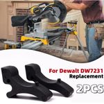 2pcs Replacement Mounting Bracket Clip Levers For Dewalt DW7231 Black