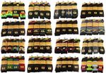 12 Pairs of Mens Designer Socks, Cotton Rich Designs by SockStack, Size 6-11