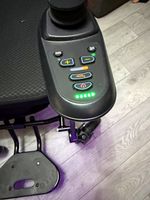 MobilityPlus Black Electric Power Wheelchair, Joystick, Cup Holder, 4 Wheels
