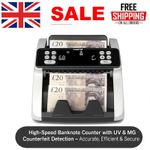 Bank Note Counter Machine Money Currency Auto Banknote Counting Detector Cash