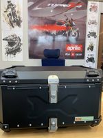 MOTORBIKE Tail Box FULL Aluminium 68L TopCase with Leather Lining and back rest