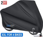 XXL Heavy Duty Bike Cover Outdoor Waterproof Bicycle Rain Mountain for 2 -4 Bike