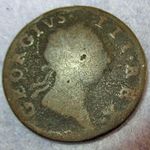 1769 Colonial Irish Half Penny George III King of America Colony Certificate Aut