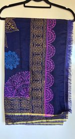 Block Print Cotton Saree