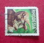 Rhodesia Colony 9c Pre-Decimal Elephant Animals Stamp Single Used