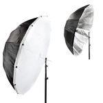 PiXAPRO 150cm Parabolic Black/Silver Umbrella with Removeable Diffusion